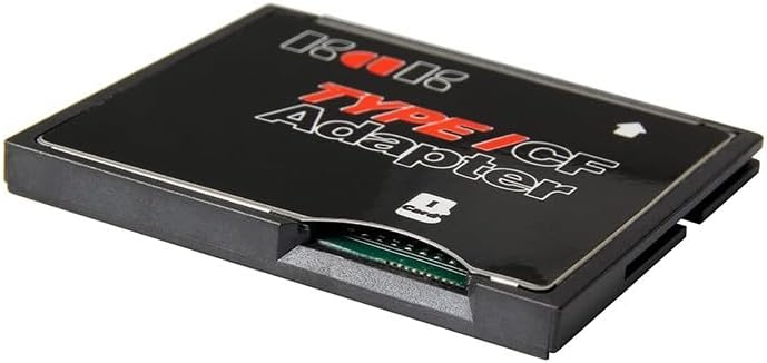 Mustpoint Single Slot Micro TF to CF Adapter Compact Card Holder Type I Card Converter Black - Image 1